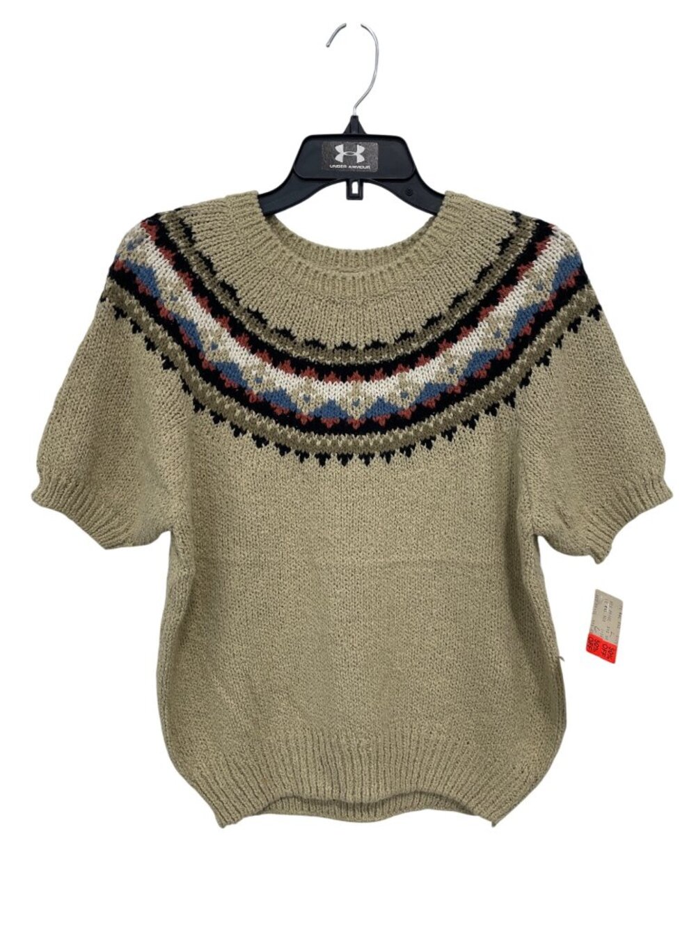 Vintage 90s Lord Isaacs Sweater Large Crewneck Short Sleeve Knit Deadstock NEW